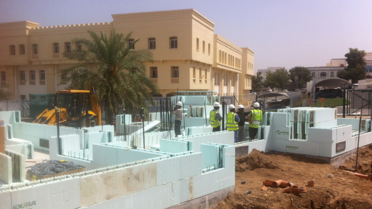 Building with ICF concrete in ICF Omanlberta